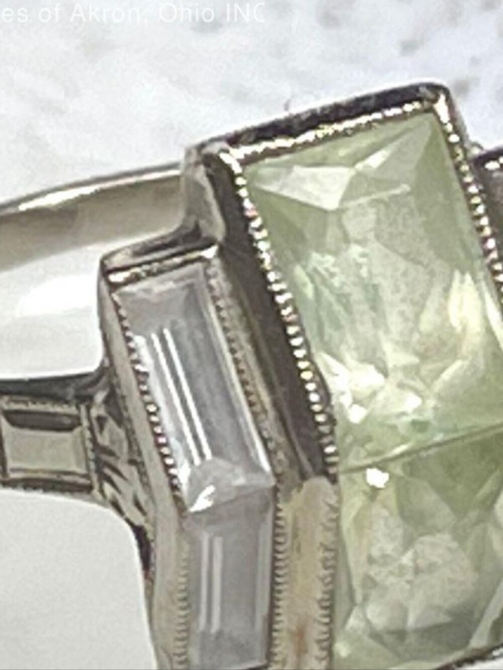 14k Art Deco Gemstone  Ring